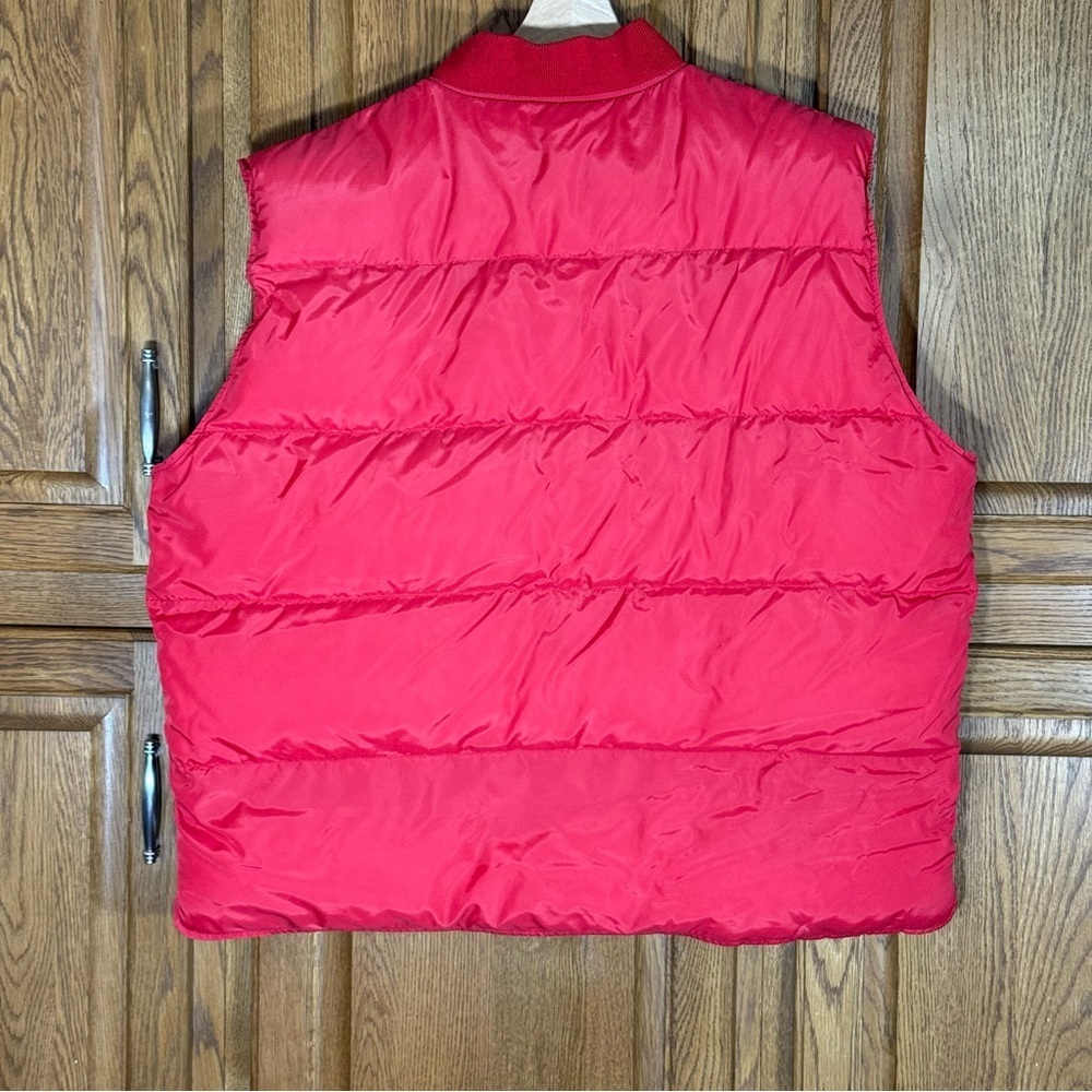 Eddie Bauer Vintage Retro Red Goose Down Vest Mens XXL - Picture 4 of 13